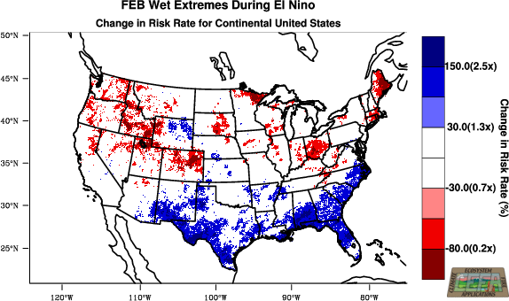 sample El Nino risk map