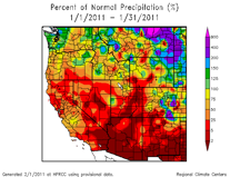 Departure from normal precipitation Departure from normal precipitation